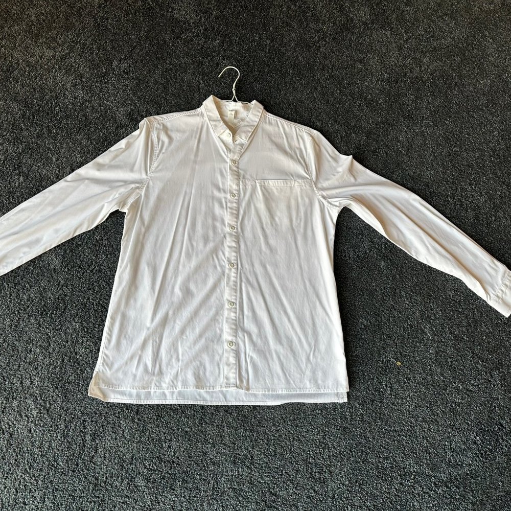Lululemon Men's White Collar Shirts Size Large
